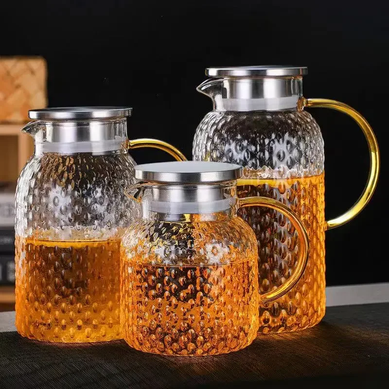 Coffee Tea Exchange - 대용량 내열성 유리 티팟 물 주전자,