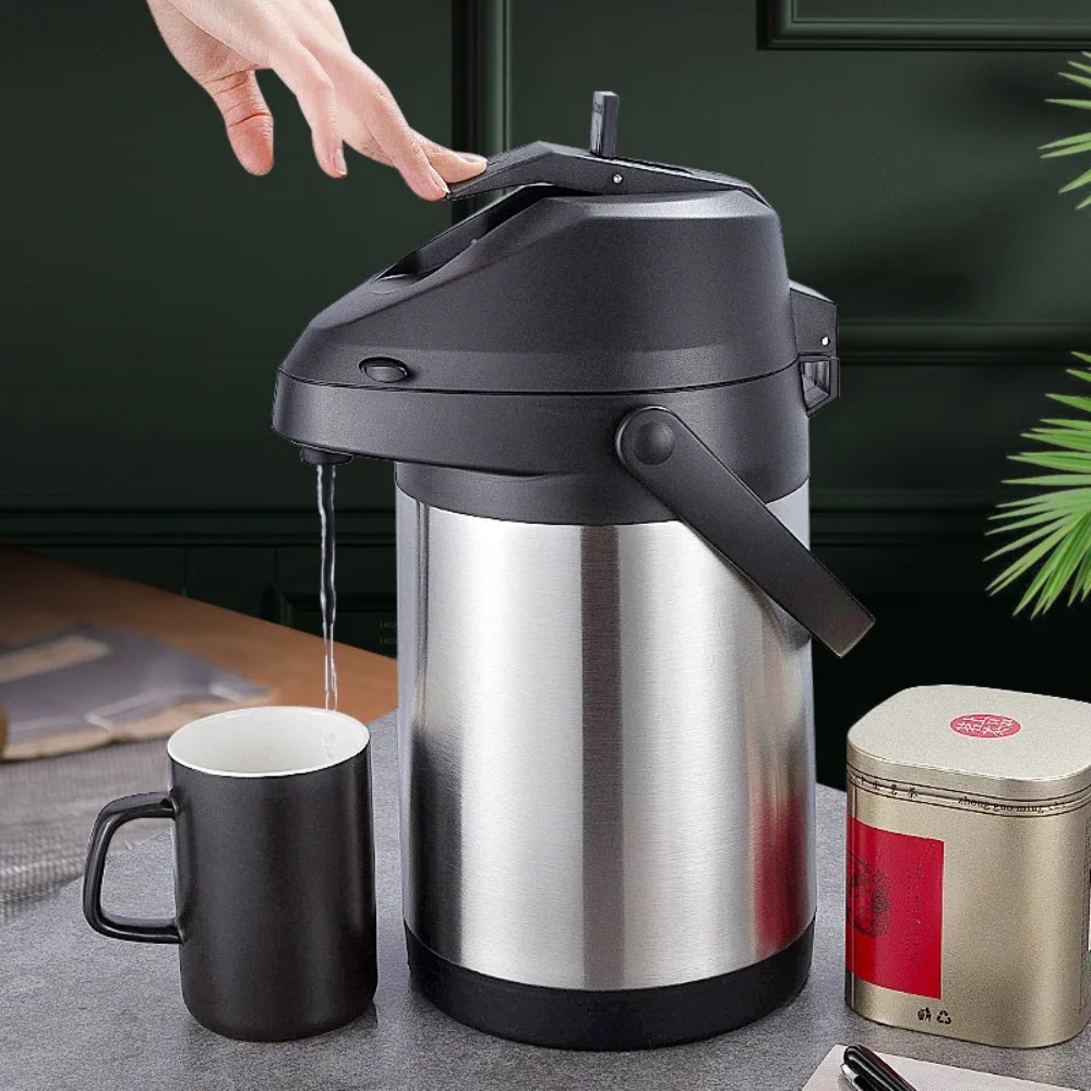 Coffee Tea Urn - 스테인리스 스틸 에어팟 디스펜서, 3L 온냉