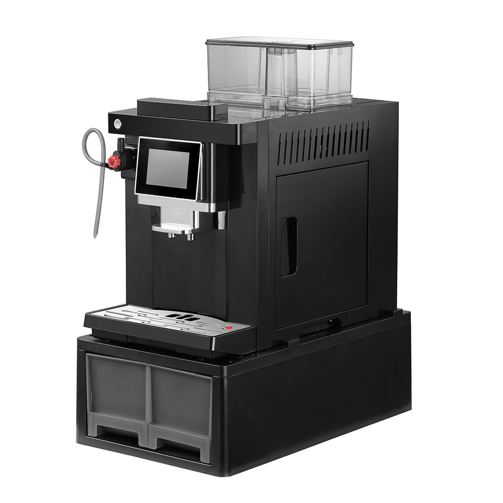 Coffee & Tea Maker Machine - 상업용 4개국어 지원 터치스크린 라떼 카푸치노