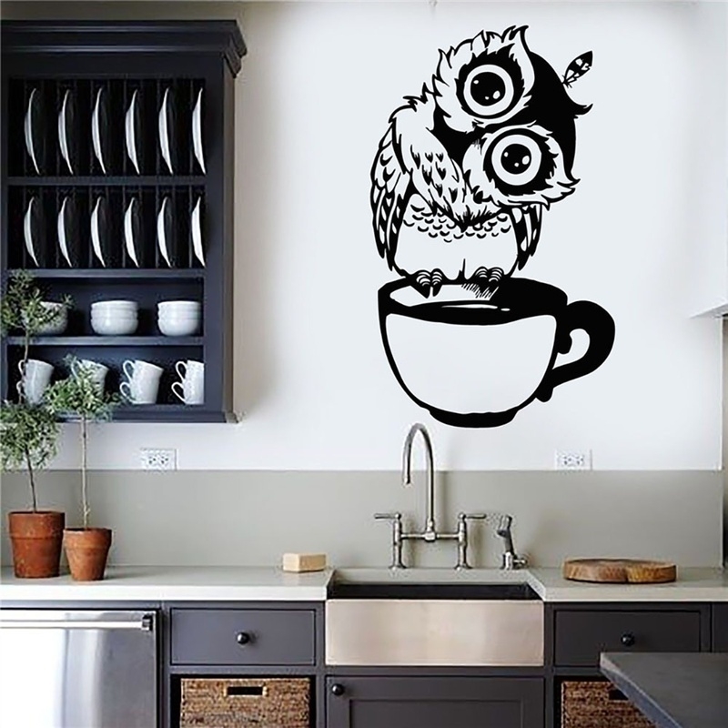 Wallpaper Coffee And Tea - 재미있는 만화 올빼미 차 컵 커피