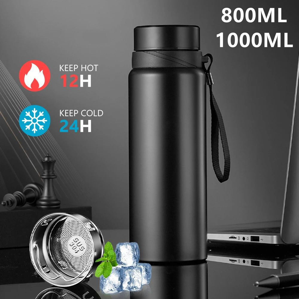 Coffee Tea Exchange - 800 1000ML 스테인레스 스틸 열 물병