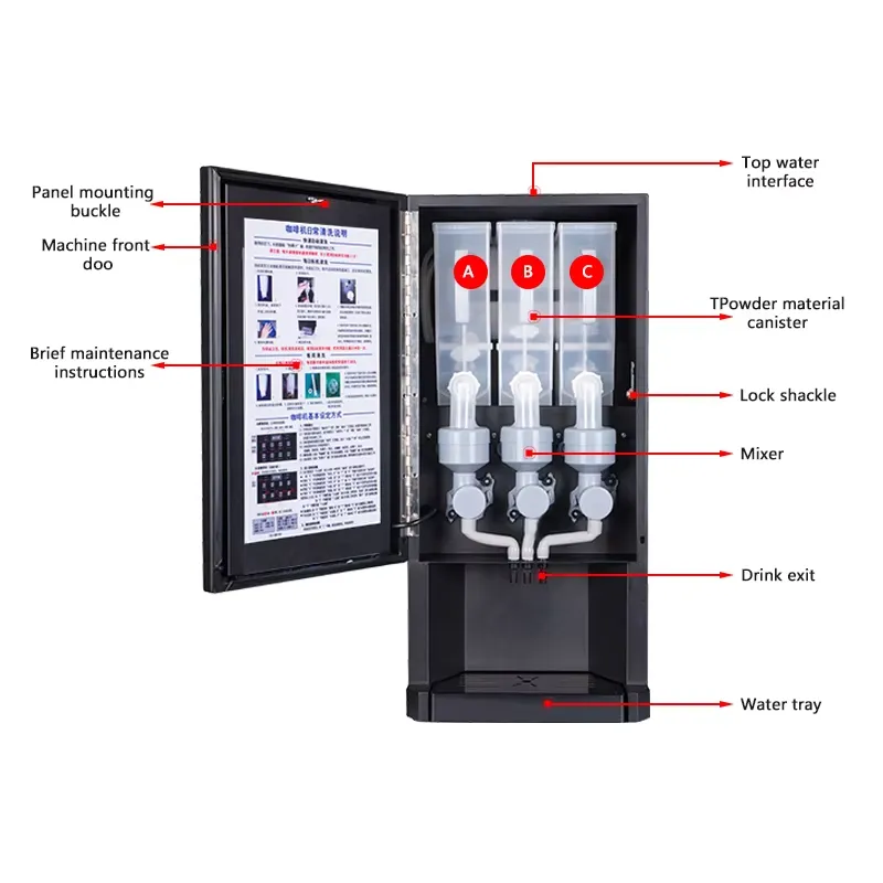 E30S 자동 커피 자판기 3가지 맛 온수/냉수 인스턴 - Coffee Tea Vending Machine For Office 리뷰 및 가격