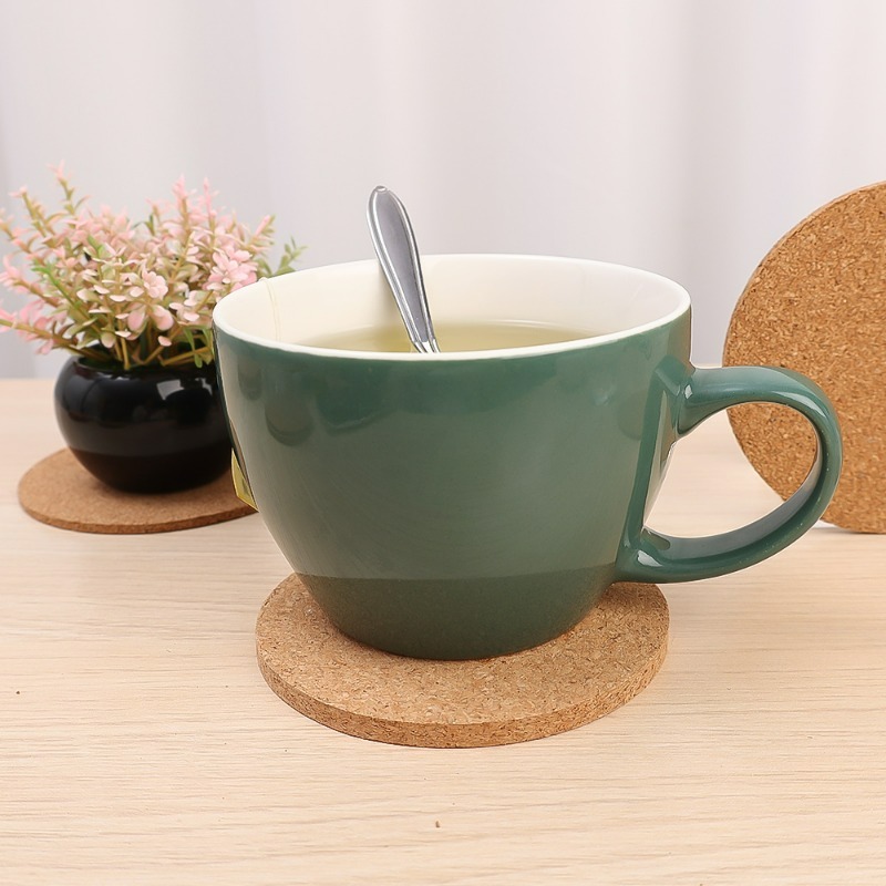 자연스러운 나무 원형 코르크 컵받침 DIY 원형 공예  - Coffee Tea Holders 리뷰 및 가격