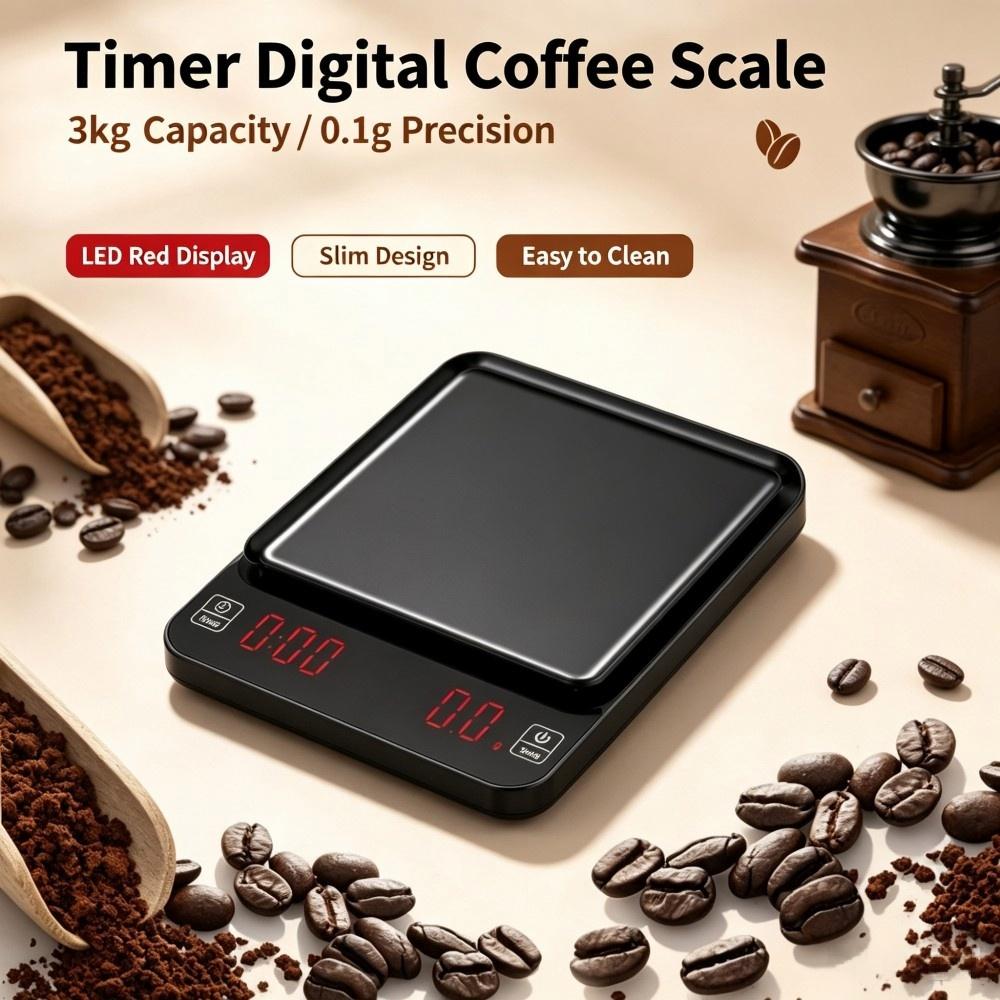 3kg/0.1g 고정밀 디지털 커피 저울, LED 휴대 - Coffee & Tea Maker Machine 리뷰 및 가격