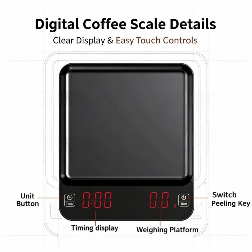 3kg/0.1g 고정밀 디지털 커피 저울, LED 휴대 - Coffee & Tea Maker Machine 리뷰 및 가격