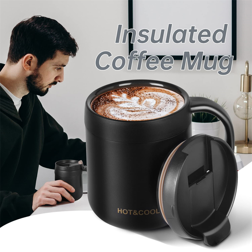 350/500ml 손잡이가있는 절연 커피 머그잔 스테인 - Coffee Tea Exchange 리뷰 및 가격