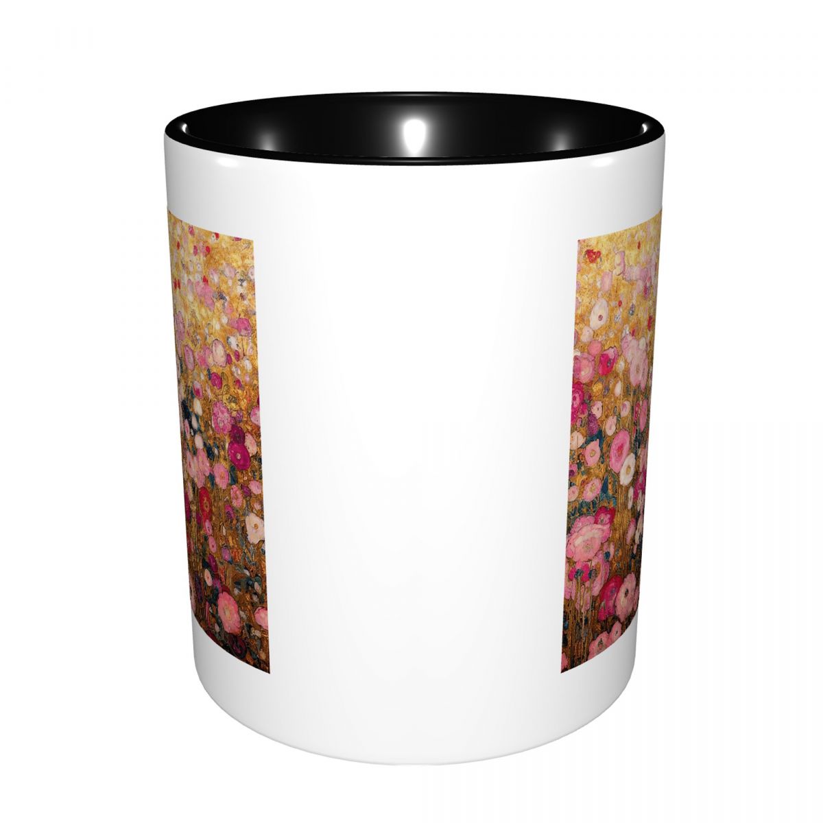 구스타프 클림트 핑크 플라워 가든 머그 재미있는 세라믹 - Coffee Tea For Garden 리뷰 및 가격