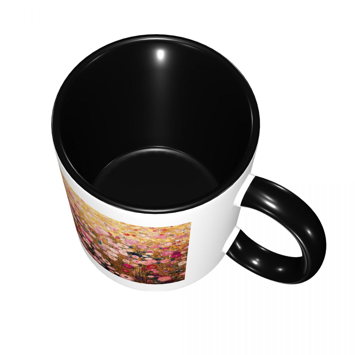 구스타프 클림트 핑크 플라워 가든 머그 재미있는 세라믹 - Coffee Tea For Garden 리뷰 및 가격