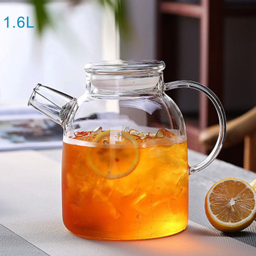 1000/1600ml 투명 붕규산 유리 주전자 내열성  - Coffee Tea Exchange 리뷰 및 가격