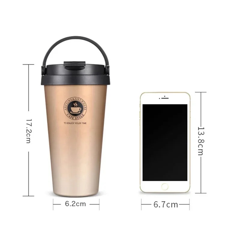 500ml 보온 여행용 커피컵, 이중벽 진공 스테인리스 - Coffee Tea Exchange 리뷰 및 가격