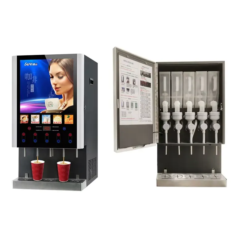 50SCW-12 자동 커피 자판기 온수/얼음/인스턴트  - Coffee Tea Vending Machine For Office 리뷰 및 가격