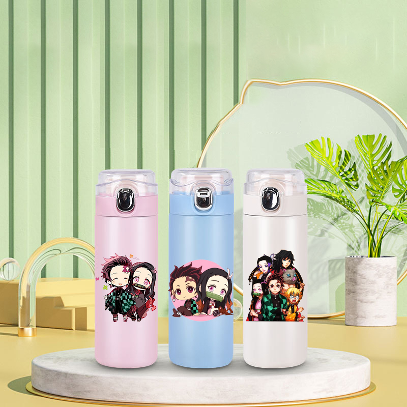 애니메이션 악마 슬레이어 인쇄 400ml 보온병 컵 포 - Coffee Tea Shop 리뷰 및 가격