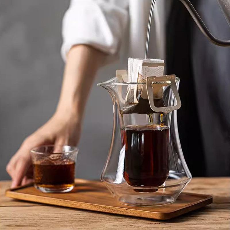 YWDL 300ml 이중 유리 커피 쉐어링 포트 투명한 - Coffee Tea Shop 리뷰 및 가격