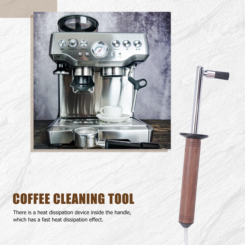 커피 머신 스팀 청소 브러시 ​​나일론 화상 방지 나무 - Coffee & Tea Maker Machine 리뷰 및 가격