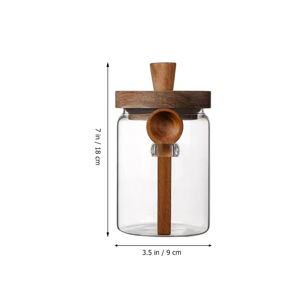 유리 커피 원두 보관 용기 밀폐 나무 뚜껑 누수 방지  - Coffee Tea Holders 리뷰 및 가격