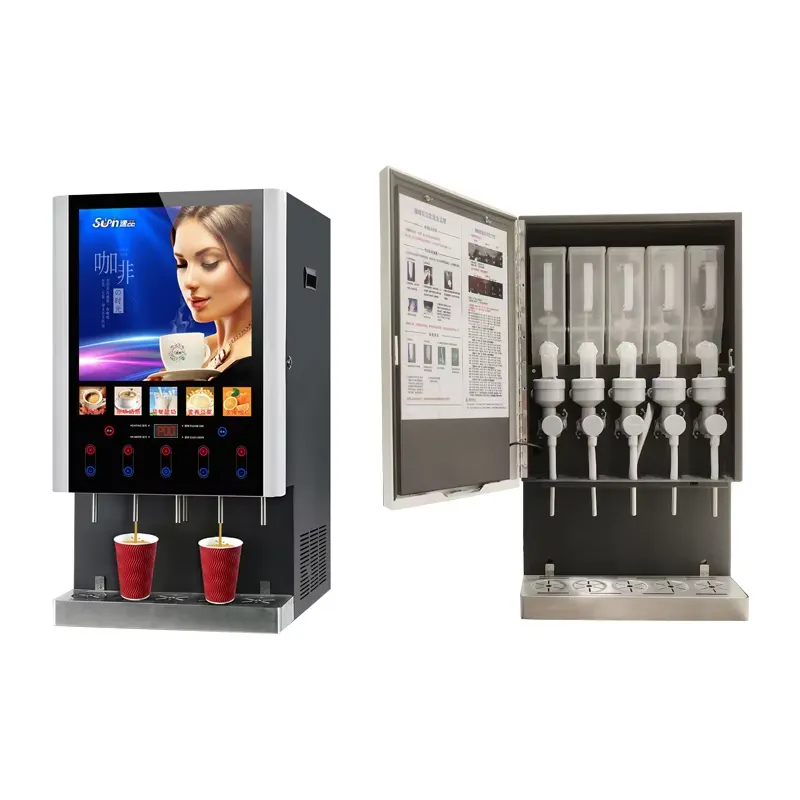 50SCW-12L 아이스 커피 자판기 상업용 인스턴트  - Coffee Tea Vending Machine For Office 리뷰 및 가격