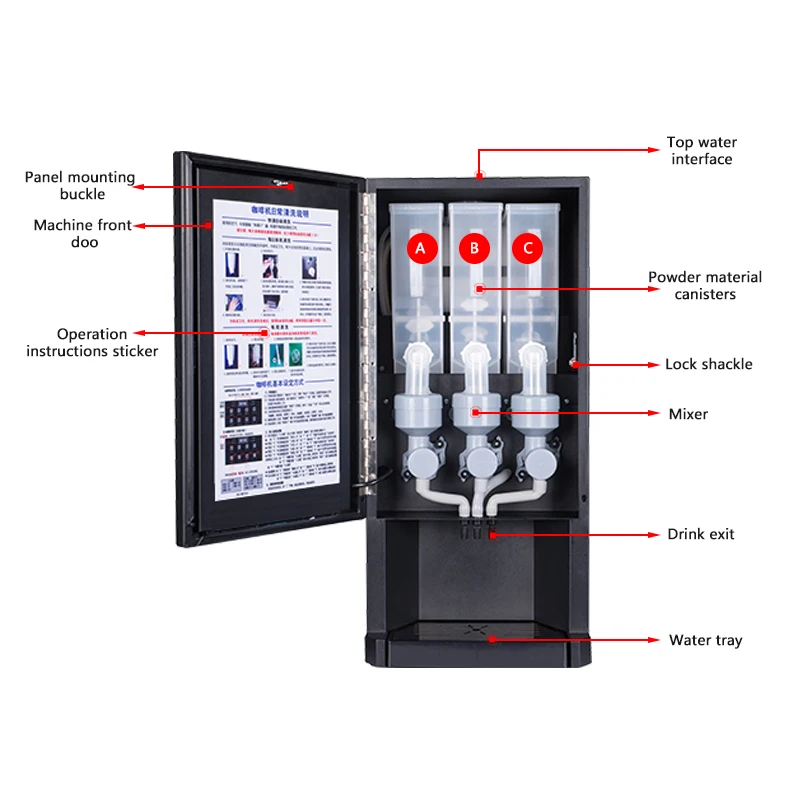 FirmHome StoreE-30SW 자동 인스턴트 커 - Coffee Tea Vending Machine For Office 리뷰 및 가격