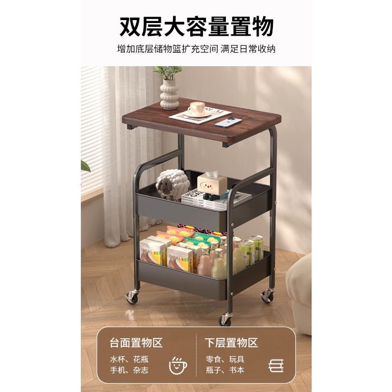 이동식 이중층 커피 테이블 트롤리, 사이드 테이블 거실 - Coffee Tea Room 리뷰 및 가격