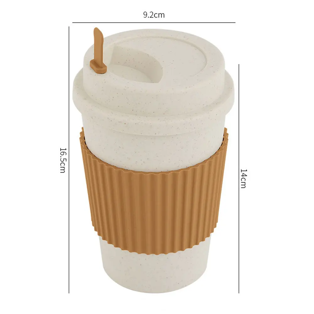 뚜껑이있는 450ML 커피 컵 밀짚 재사용 가능한 휴대 - Coffee Tea Exchange 리뷰 및 가격