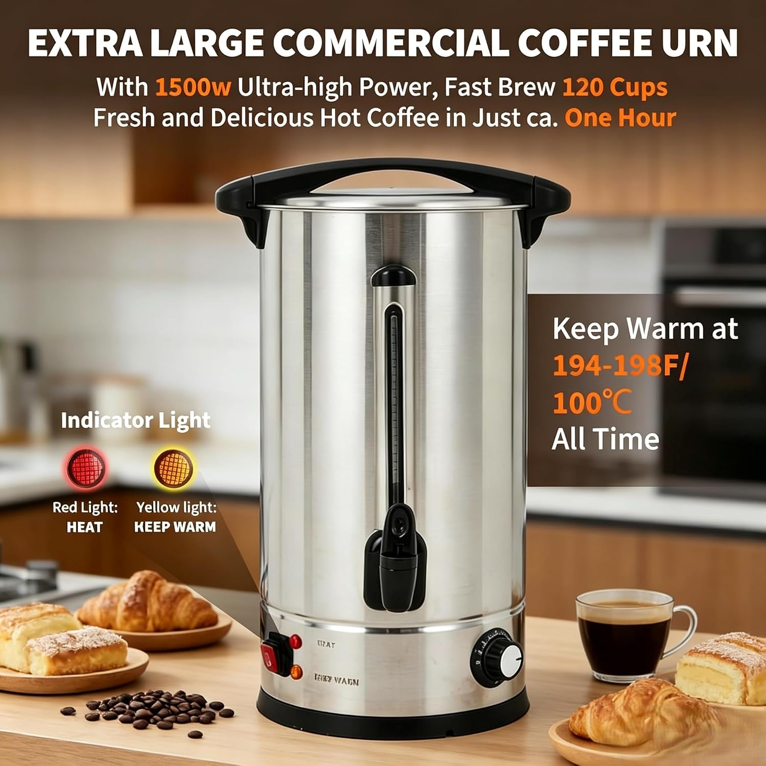 Tacleekii 18L 상업용 커피 디스펜서, 빠른  - Coffee Tea Urn 리뷰 및 가격