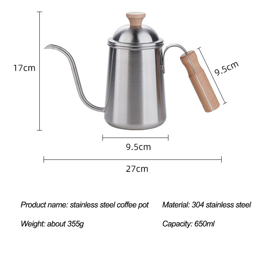 푸어 오버 커피 주전자 구즈넥 스테인레스 스틸 차 주전 - Coffee Tea Bean 리뷰 및 가격