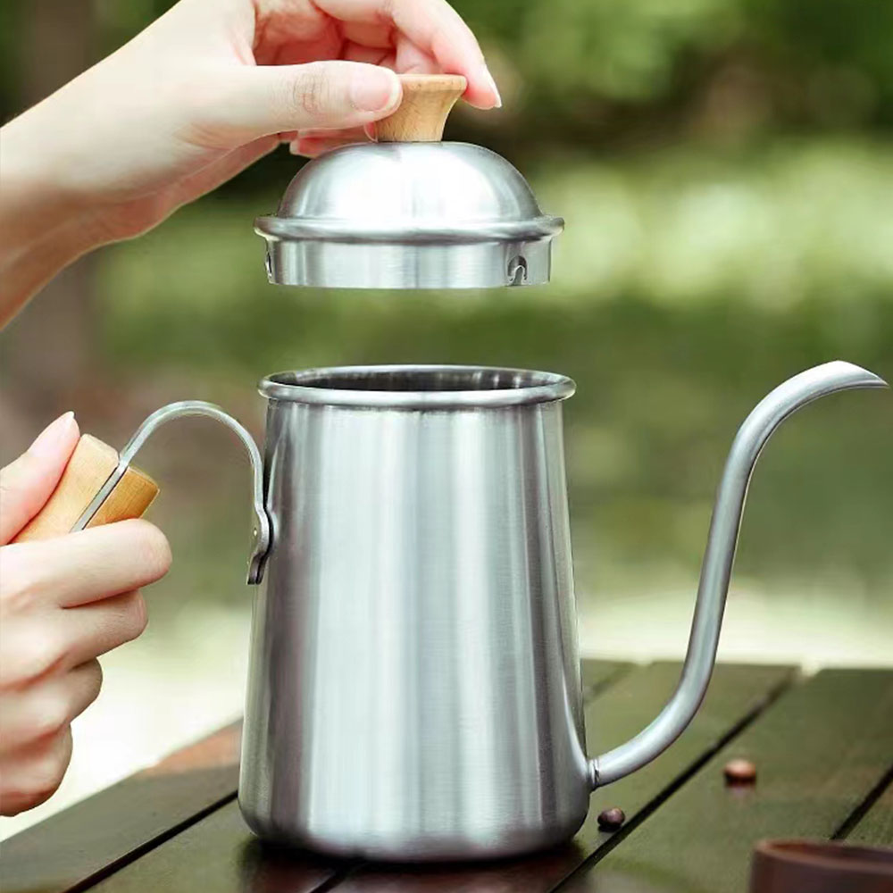 푸어 오버 커피 주전자 구즈넥 스테인레스 스틸 차 주전 - Coffee Tea Bean 리뷰 및 가격