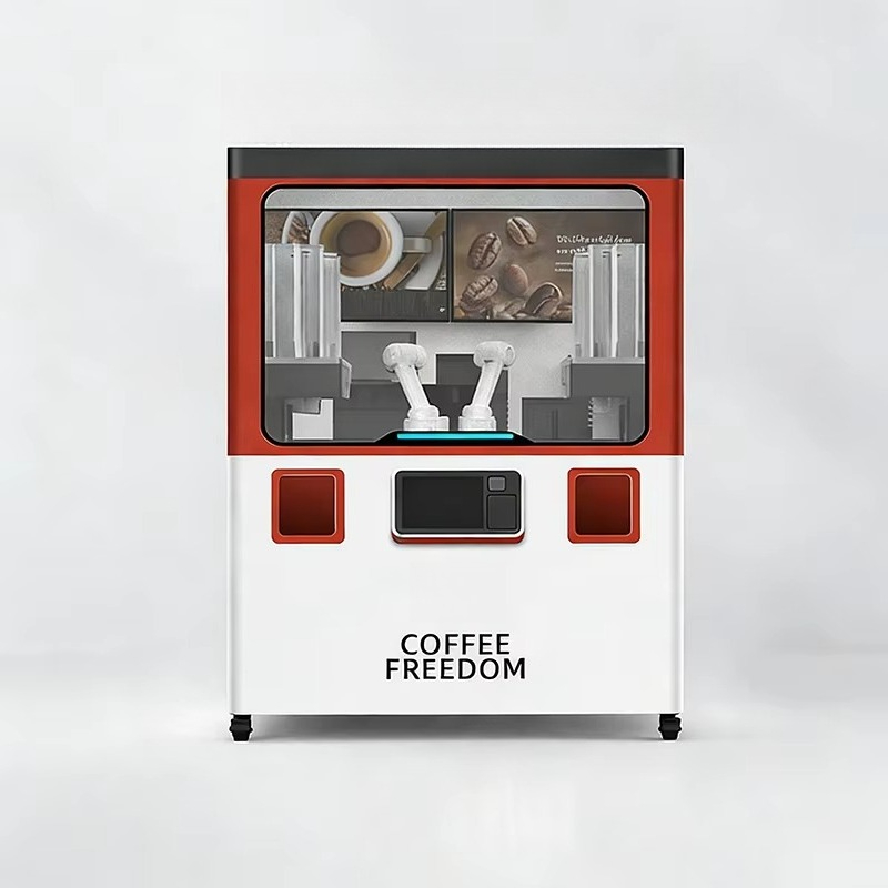 맞춤형 상업용 로봇 바리스타 커피 & 버블티 자판기 ( - Coffee Tea Vending Machine For Office 리뷰 및 가격
