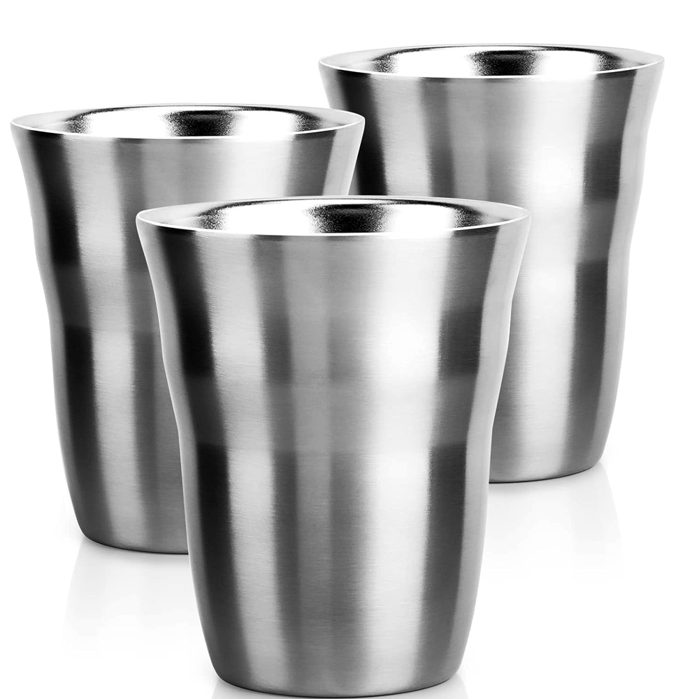 2/3 팩 금속 컵 8 OZ 스테인레스 스틸 머그잔 이 - Double Wall Mug 리뷰 및 가격