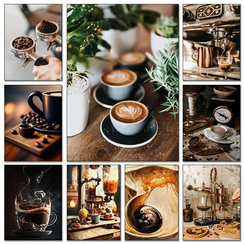 빈티지 커피 원두 핸드 커피 에스프레소 라떼 컵 아트  - Coffee Tea Bean 리뷰 및 가격